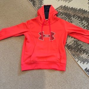 Women’s Under armour coral hoodie size large